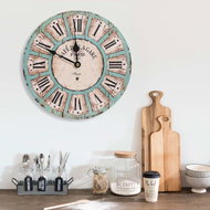 Wall clock multicoloured 30 cm MDF 325174 - Wall Clock