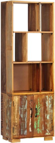 Bookshelf 60 x 35 x 180cm Solid Recycled Wood 247480 - Shelf - Main image