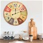 Vintage wall clock coloured 60 cm 325181 - Wall Clock