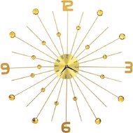Nástenné hodiny kovové 70 cm zlaté - Nástenné hodiny
