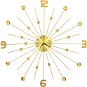 Nástenné hodiny kovové 70 cm zlaté - Nástenné hodiny