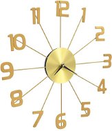Nástenné hodiny kovové 50 cm zlaté - Nástenné hodiny