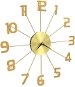 Nástenné hodiny kovové 50 cm zlaté - Nástenné hodiny