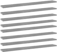 Additional shelves 8 pcs concrete grey 80 x 10 x 1,5 cm chipboard 805291 - Shelf