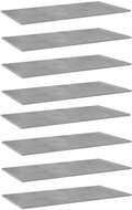 Additional shelves 8 pcs concrete grey 80 x 20 x 1,5 cm chipboard 805307 - Shelf
