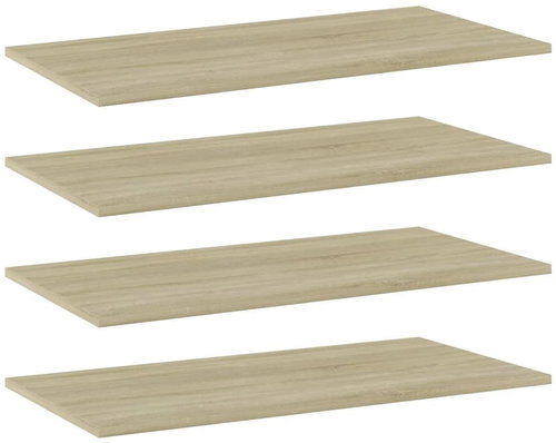 Additional shelves 4 pcs oak sonoma 80 x 40 x 1,5 cm chipboard 805336 - Shelf - Main image
