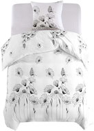 Linen set floral pattern white 155 x 200 / 80 x 80 cm 133405 - Bed Linen