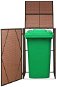 Polyrattan bin shelter brown 76 x 78 x 120 cm 44241 - Door Canopy