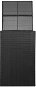 Přístřešek na popelnici polyratanový černý 76 x 78 x 120 cm 44242 - Stříška nad dveře