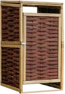 Dumpster shelter pine wood and wicker 45378 - Bin Shed