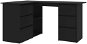 Corner desk black 145 x 100 x 76 cm chipboard 801090 - Desk