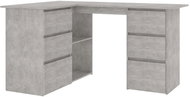 Corner desk grey 145 x 100 x 76 cm chipboard 801091 - Writing Desk