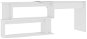 Rohový písací stôl biely 200 × 50 × 76 cm drevotrieska 801098 - Písací stôl