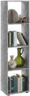 FMD Standing shelf with 4 compartments concrete grey 428752 - Shelf