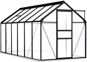 Skleník s podkladovým rámom antracitový hliník 190 × 370 × 195 cm 7,03 m2 - Skleník