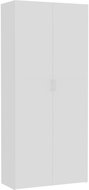 Storage cabinet white 80 x 35,5 x 180 cm chipboard 800000 - Wardrobe