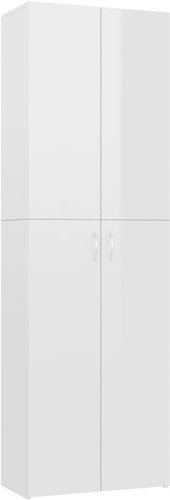 SHUMEE 60 x 32 x 190 cm chipboard, white with high gloss - Office Drawer - Main image