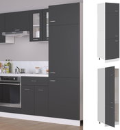 Shumee Kitchen cabinet for built-in fridge 802540 grey - Cupboard