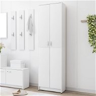 Hall closet white 55 x 25 x 189 cm chipboard 802849 - Cabinet