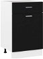 Shumee Lower kitchen cabinet with drawer 801221 black - Cupboard