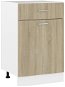 Shumee Lower kitchen cabinet with drawer 801223 oak sonoma - Cupboard