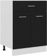 Shumee Lower kitchen cabinet with drawer 801229 black - Cupboard