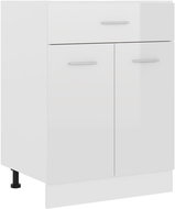 Shumee Lower kitchen cabinet with drawer 801233 white high gloss - Cupboard