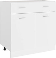 Shumee Lower kitchen cabinet with drawer 801236 white - Cupboard