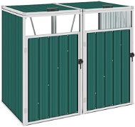 Double bin shelter 143 x 81 x 121 cm steel - Door Canopy