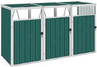 Triple bin shelter 213 x 81 x 121 cm steel - Door Canopy