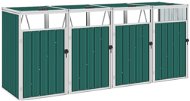 Shelter for 4 bins 286 x 81 x 121 cm steel - Door Canopy