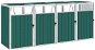 Shelter for 4 bins 286 x 81 x 121 cm steel - Door Canopy