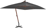 Cantilever parasol with wooden pole 400 x 300 cm - Sun Umbrella