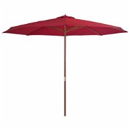 Garden parasol with wooden pole 350 cm - Sun Umbrella
