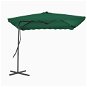 Garden parasol with steel rod 250 x 250 cm - Sun Umbrella