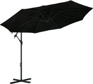 Cantilever parasol with LED lights steel pole 300 cm - Sun Umbrella