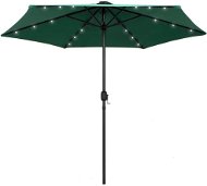 Parasol with LED lights aluminium pole 270 cm - Sun Umbrella