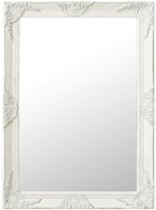 Nástěnné zrcadlo barokní styl 60 x 80 cm bílé - Zrkadlo