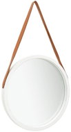 Nástěnné zrcadlo s popruhem 50 cm bílé - Mirror