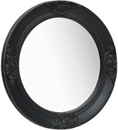 Nástenné zrkadlo barokový štýl 50 cm čierne - Zrkadlo