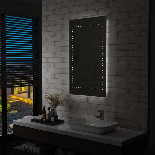 Koupelnové nástěnné zrcadlo s LED osvětlením 60 x 100 cm - Mirror - Main image