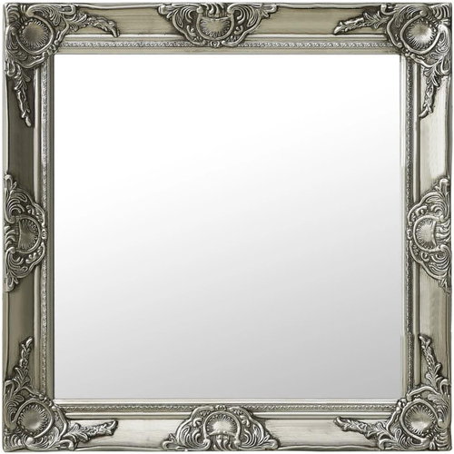 Nástěnné zrcadlo barokní styl 60 x 60 cm stříbrné - Mirror - Main image