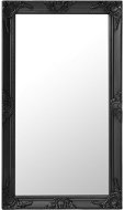 Nástěnné zrcadlo barokní styl 60 x 100 cm černé - Zrcadlo
