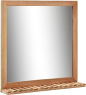 Koupelnové zrcadlo 60 x 12 x 62 cm masivní ořechové dřevo - Zrcadlo