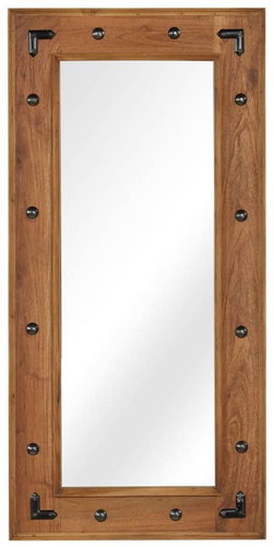 Zrcadlo z masivního akáciového dřeva 50 x 110 cm - Mirror - Main image