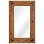 Zrcadlo z masivního akáciového dřeva 50 x 80 cm - Zrcadlo