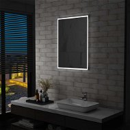 Zrkadlo Kúpeľňové nástenné zrkadlo s osvetlením LED 60 x 80 cm - Zrcadlo