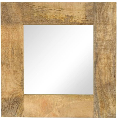 Zrcadlo z masivního mangovníkového dřeva 50 x 50 cm - Mirror - Main image