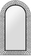 Nástenné zrkadlo s oblúkom 60 x 110 cm čierne - Zrkadlo