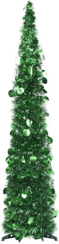 Rozkládací umělý vánoční stromek zelený 120 cm PET - Vánoční stromek - Main image